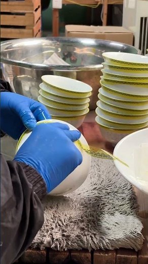 Watch the Silky Smooth Enamel Pattern Application 🌸