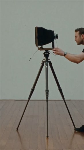 Photograher Ivan Shaw and his large format camera #kodak16mm #largeformatphotography