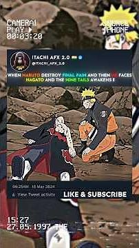 NARUTO DESTROY FINAL PAIN 🔥 AND THEN FACES NAGATO 🤯🥶