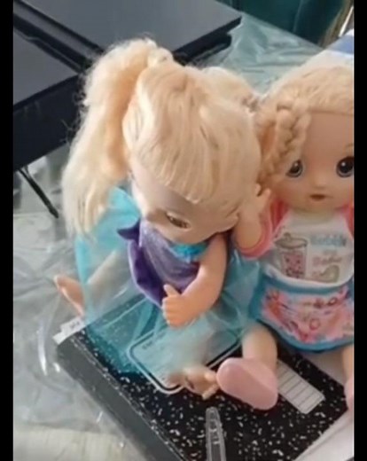 Baby Alive cooking twins sing happy birthday to Abby Rose and Kimmy