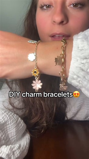 Diy charm bracelets. The cutest ever😍 #charmbracelets #DIY #diycharmbracelet #michaelscraftstore #charms #diyjewelry #hobbylobby #shein #charms #jewelry #bracelet #handmade #handmadegifts | Bella huffey