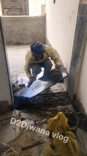 1×33inc kapathr fiting drwaje ke pas #how #construction #tiles #youtubeshorts