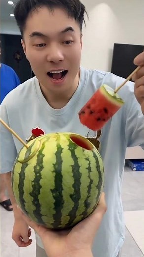 "watermelon challenge."🥰🍉..#funny #challenge #shorts
