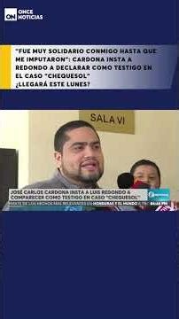 "He was very supportive until I was charged": Cardona asks Luis Redondo to testify in the "Cheque...