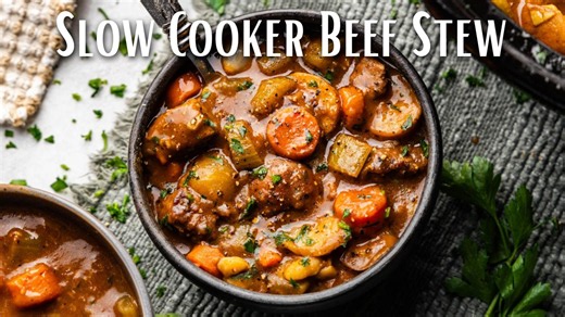 Slow cooker beef stew so easy anyone can do it!