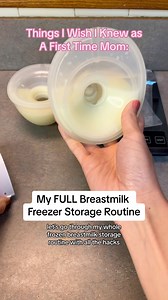 Easy & efficient breastmilk storage routine for freezing breastmilk and creating breastmilk bricks for the deep freezer ☺️💁🏻‍♀️ #breastmilkstorage #freezerstash #newmomtips #firsttimemom #pumpingmom #exclusivelypumping #happypumpingwithhelen #happypumping | From Mom to Mom