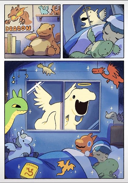 Dinosaur Comic with a Happy Ending