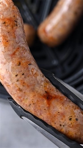 Need a quick idea of dinner? Air Fryer Italian Sausages are perfect for that! | Rachel Cooks