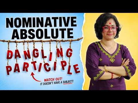 How to fix a dangling participle vs nominative absolute. 🔍 #englishgrammar