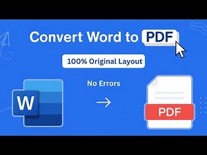 How to Convert Word to PDF in Laptop