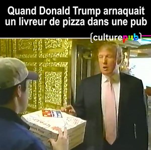 En effet, il a "toujours le truc"... 😶🍕 #Trump | Culture Pub