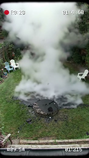 septic tank explosion behind the house #accidentday #septictank #explod