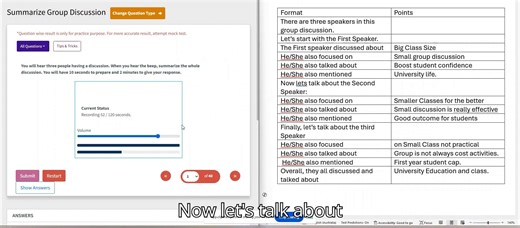 Summarise Group Discussion