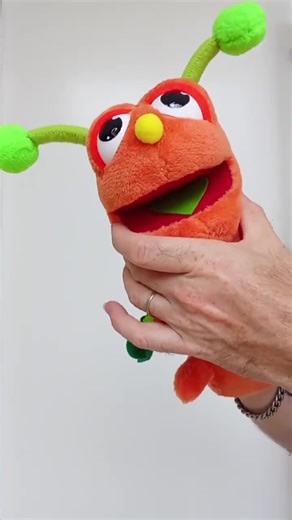 Сaterpillar Handmade Puppet: Ventriloquist Animal, Movable Mouth - Etsy