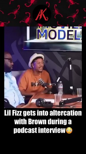 Lil Fizz gets into altercation with Brown during a podcast interview😳