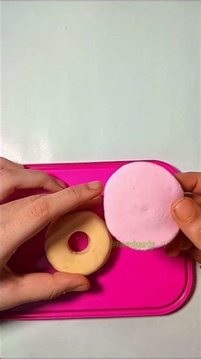 easy clay donut // diy miniature donuts // donuts making with clay #tasniaarts