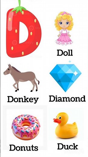 D alphabet words with pictures | Eacheducation