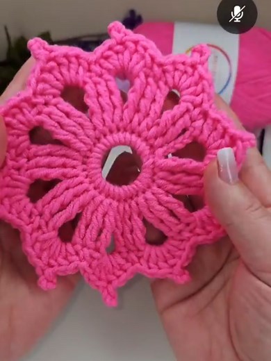 Crochet Wheel Coaster Flower Doily Tutorial
