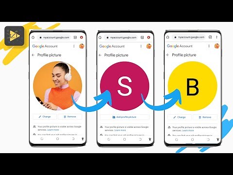 How to Add or Change Letter in Google Account Profile Picture 2022