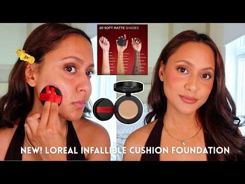 NEW! LOREAL INFALLIBLE CUSHION FOUNDATION | WEAR TEST + REVIEW ON ACNE PRONE SKIN
