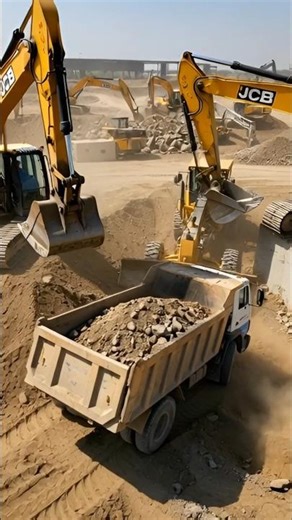 EPIC JCB EXCAVATOR DOUBLE DIGGING ACTION - Apao TV