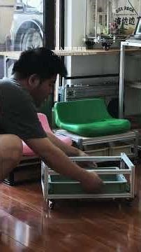 安装我原创的乌龟凳，真的太实用了｜This self-designed turtle stool is so handy once installed #diy #aluminumprofile