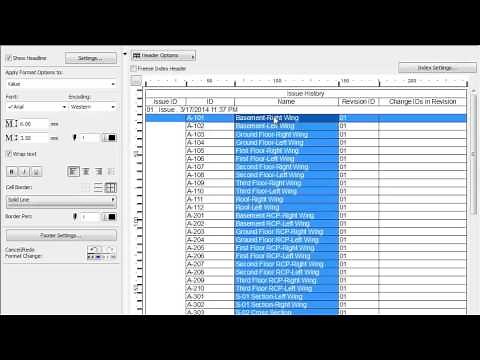 ARCHICAD Revision Management - Creating Issue Histories and Transmittal Records