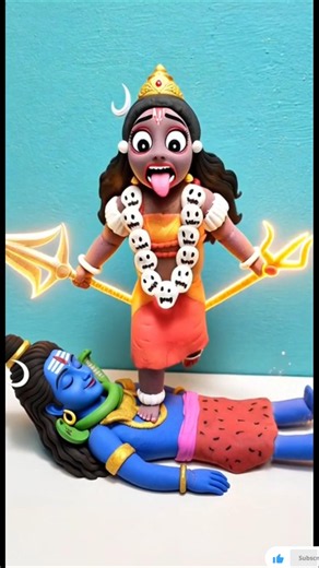 Maa Kali Clay Doll Standing on Shiva | Super Easy & Beautiful 😱