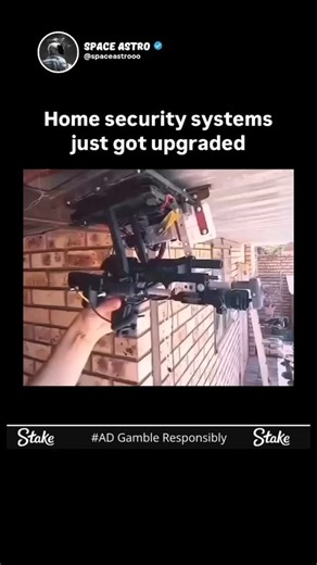 Space Astro on Instagram: "The future of home security is here! Check out this innovative upgrade featuring a high-tech security system with advanced motion detection and surveillance capabilities, mounted on a brick wall for optimal coverage. Shared by @spaceastrooo, this cutting-edge technology promises to keep homes safe like never before. #HomeSecurity #SecurityUpgrade #TechInnovation #SmartHome #SafetyFirst #SurveillanceSystem #HomeProtection #TechTrends #SecurityTech #ModernLiving #HomeTec