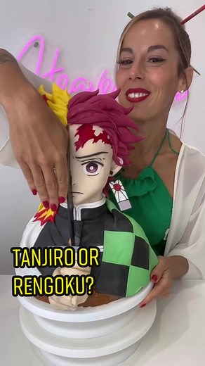 Team Tanjiro ou Team Rengoku 🍰? #gateau #facecake #tanjiro #rengoku #demonslayer