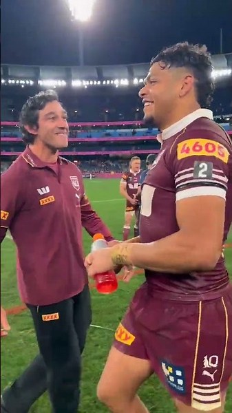 Cobbo & JT, just a coupla deadly Qlders. #9WWOS #NRL #StateOfOrigin