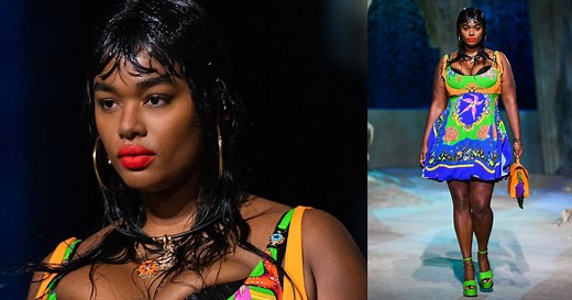 You Go, Girl!: Precious Lee Becomes The First Curve Model To Slay On A Versace Runway