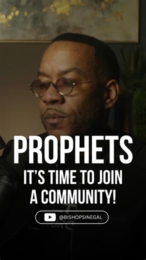 Bishop Demetrius Sinegal on Instagram: "#prophets need community!! #prophet #fyp #foryou #prophetic #prophecy #prophesy #bishopsinegal"