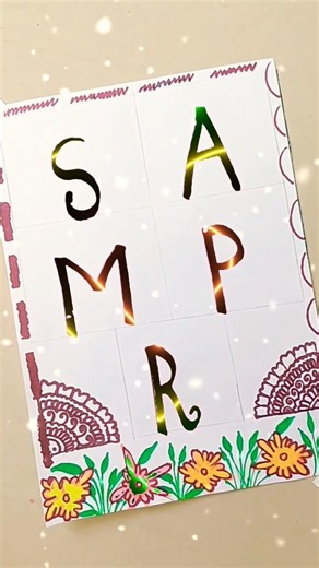 S A M P R Beautiful words writing short video #shorts #viral #viralvideo #R.J Art Gallery #short