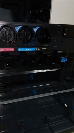 How to quickly replace the black toner cartridge in a Konica Minolta bizhub c257i