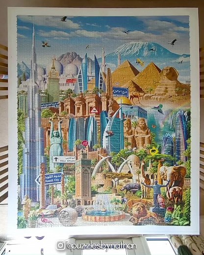 6000 Piece Jigsaw Puzzles Around the World - Africa & Asia!