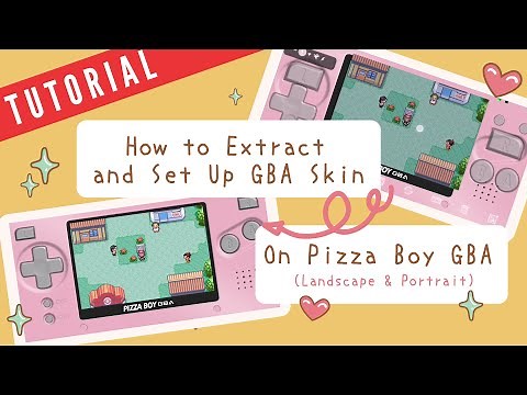 How to Extract and Set up GBA Skin on Pizza Boy GBA Emulator | Tutorial