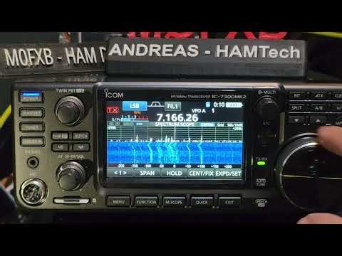 ICOM IC7300 MK1/11 Line on Waterfall