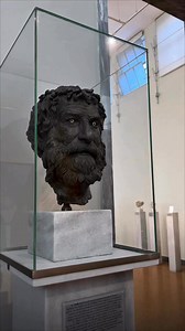 This bronze head of a sculpture depicts a cynic philosopher. Most likely Bion the Borysthenite. It was found as part of the Antikythera shipwreck, south of the Peloponnese and dates to the mid 3rd century BC. #ancientgreece #history #greece #museum | Pondering Adventurer