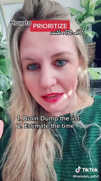 How to prioritize with ADHD. #adhdhelp #adhdhacks #timemanagement #adhdpeople