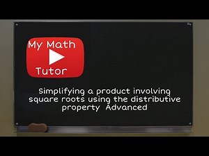 Simplifying a product involving square roots using the distributive property: Advanced