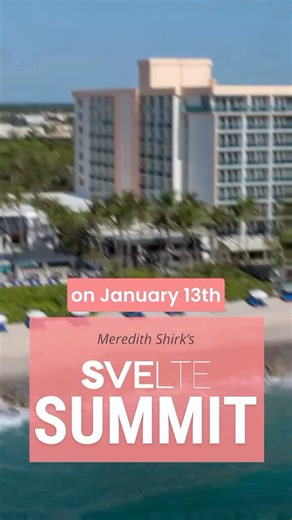 Meredith | Fitness & Nutrition on Instagram: "🎉 BIG NEWS: Svelte Summit Tickets Are NOW FREE For a Limited Time! 🎉 We’re hosting our first ever Svelte Summit in Jupiter Beach, FL on January 13th - and for a limited time, you can grab a FREE ticket to our most powerful in-person event. This is your chance to experience Svelte in real life - movement, mindset shifts, real conversations, and genuine connection with women on the same journey as you. ✨ What’s waiting for you: • Live workouts + ener