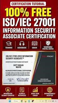 100% FREE ISO/IEC 27001 Information Security Associate Certification + Training + Audiobook #free