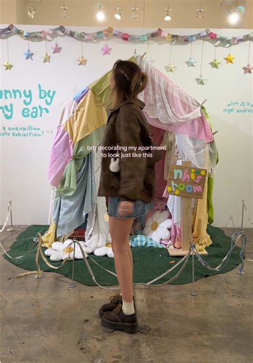 @nhi the most perfect exhibition ever ⭐️💖 !! | apartment decorating