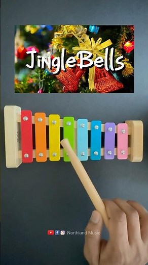 Xylophone Jingle Bells❤️ easy to learn jingle bells song #xylophone #musicshorts #shorts