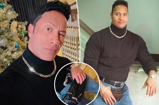 Dwayne ‘The Rock’ Johnson recreates ‘90s meme for Christmas: ‘Looking cool as f – – k’
