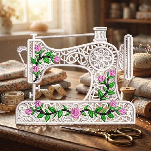 Vintage Sewing Machine FSL Embroidery Design File (PES DST) - Etsy Canada