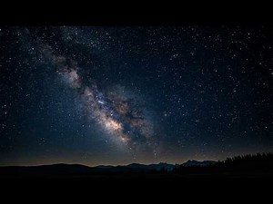 Starry Night Sky in 4K ✨ 1 Hour of Calm Space Ambience | Relaxing TV Screensaver