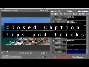Closed Caption Tips for public television (aka PBS)
