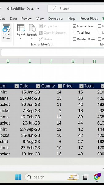 Use a Slicer to Filter Data in Excel and Impress! #excel #learnexcel #DataFiltering #exceltraing